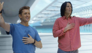 Bill and Ted stand side by side.