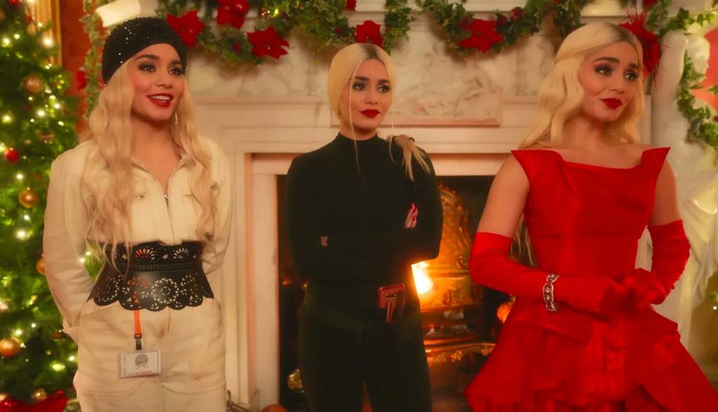 3 doppelgangers in The Princess Switch 3 movie
