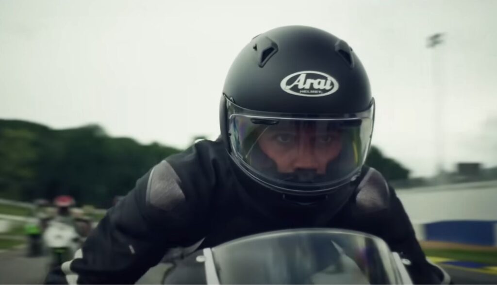 man on motorbike one fast move